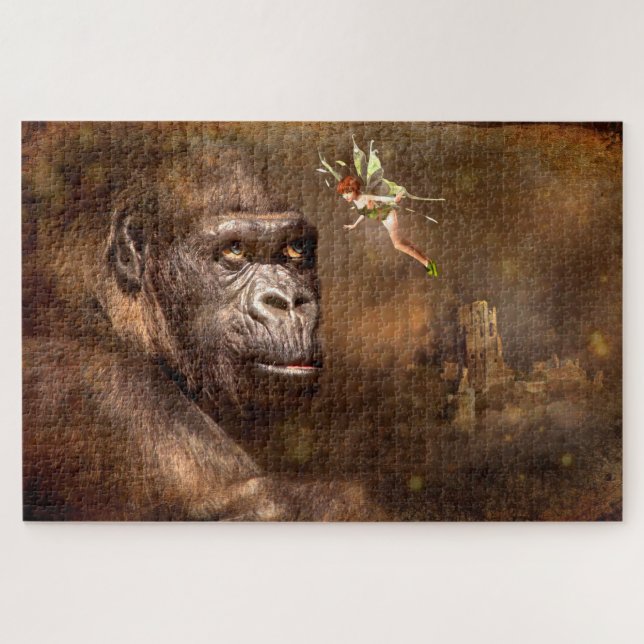 Gorilla and Fairy Jigsaw Puzzle (Horizontal)