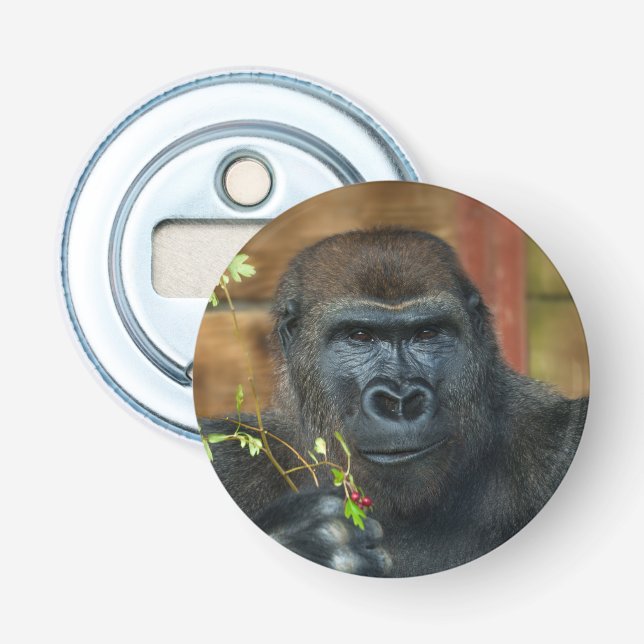 Gorilla And His Berries Bottle Opener (Front)