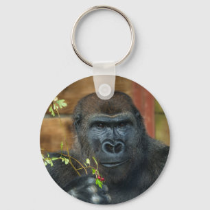Gorilla And His Berries Key Ring