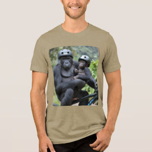 Gorilla and son  Tri-Blend shirt