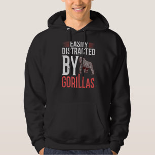 Gorilla Animal Quote Monkey Habitat Silverback Wes Hoodie