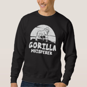 Gorilla Animal Quote Monkey Habitat Silverback Wes Sweatshirt