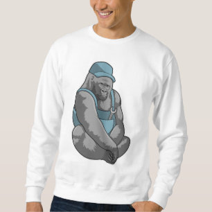 Gorilla as Craftsman with Wrench Sweatshirt