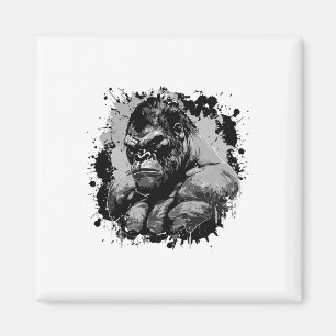 Gorilla Beast Muscles Workout Bodybuilding Boxing  Magnet