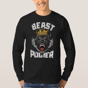 Gorilla Beast Power Motivation Bodybuilding Gym Wo T-Shirt