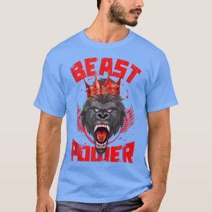Gorilla Beast Power Workout Gym Motivation Fighte T-Shirt