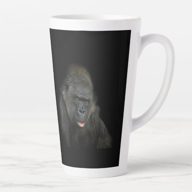 Gorilla Biddy  Latte Mug (Right)