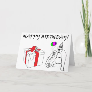 Gorilla Birthday Card