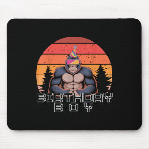 Gorilla Birthday Decorations Monkey Tag Vr Gamer F Mouse Pad