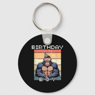 Gorilla Birthday Decorations Monkey Tag Vr Gamer  Key Ring