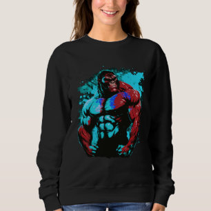 Gorilla Bodybuilding Muscles MMA Fighter Gym Worko Sweatshirt