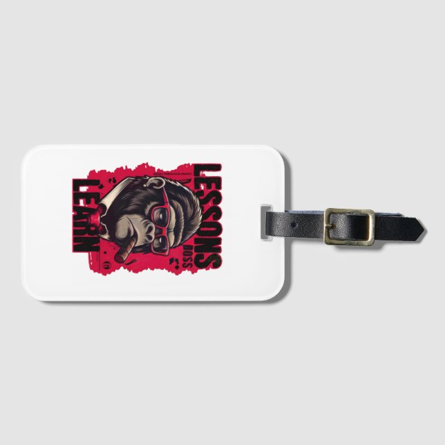 Gorilla Boss Lessons Learn Luggage Tag (Front Horizontal)