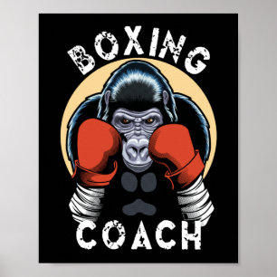 Gorilla Boxing Coach - Sports Trainer Poster
