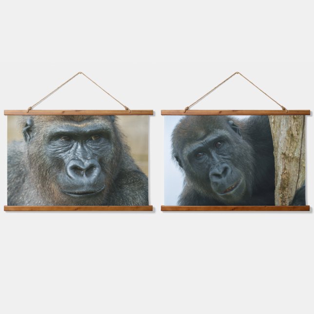 Gorilla Boys Lope And Shufai Hanging Tapestry (Double)