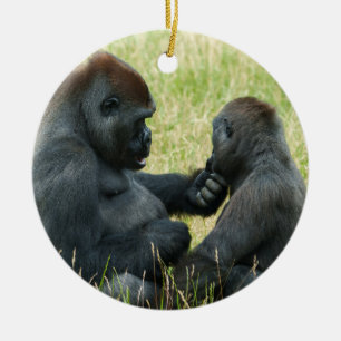 Gorilla Brother's Forever Ceramic Tree Decoration