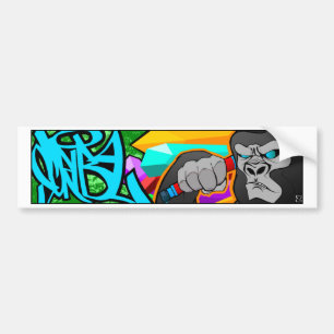 Gorilla Bumper Sticker