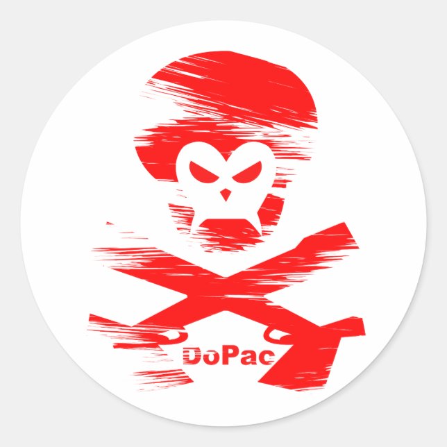 Gorilla Classic Round Sticker (Front)