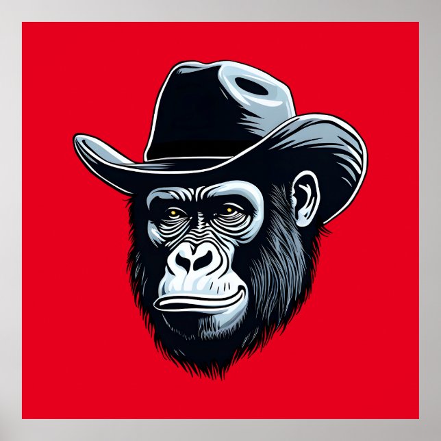 Gorilla Cowboy Poster (Front)
