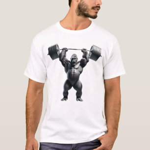 Gorilla Deadlift Weightlifting Funny Fitness T-Shirt