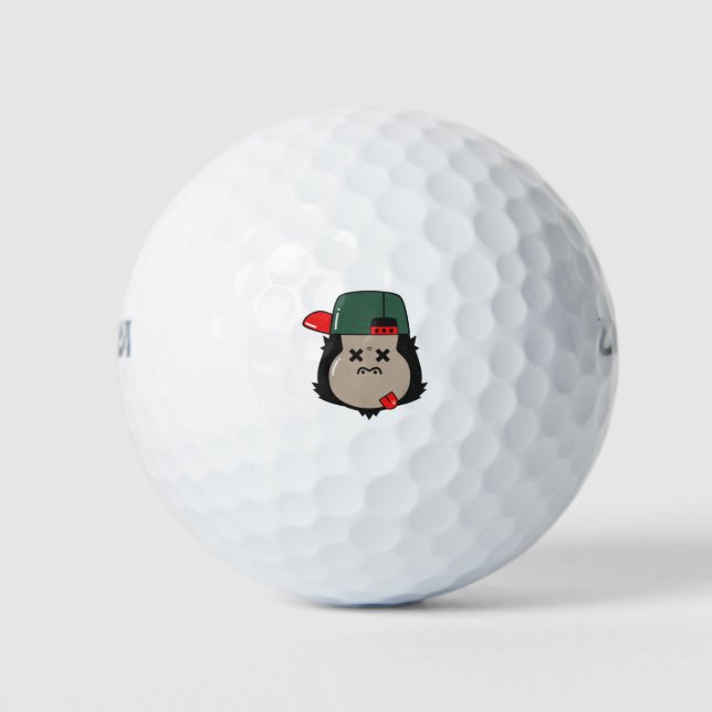 Gorilla Drunk Golf Balls (Front)