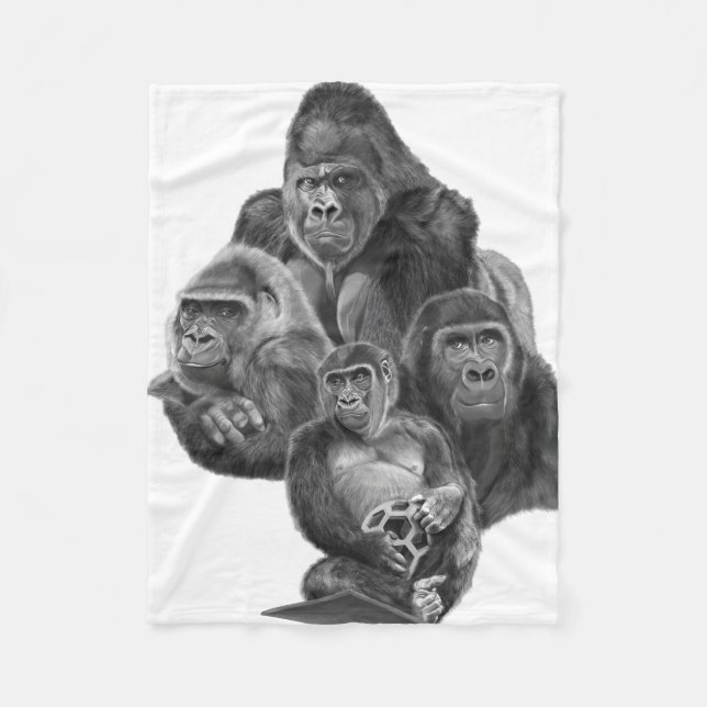 Gorilla Family Blanket Gorilla family blanket (Gor (Front)