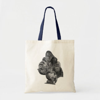 Gorilla Family Totebag (ゴリラ家族のトートバッグ)Gorilla Life Tote Bag