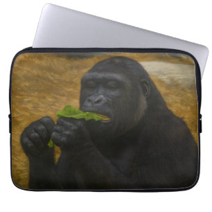 Gorilla Grace – Realistic Wildlife Portrait Laptop Sleeve