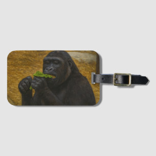 Gorilla Grace – Realistic Wildlife Portrait Luggage Tag