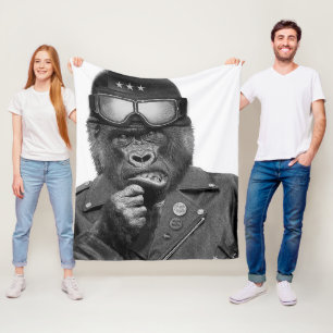 Gorilla Guy Fleece Blanket