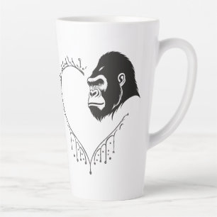Gorilla Heartbeat Latte Mug