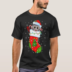 Gorilla In Christmas Socks Santa Gorilla Xmas T-Shirt