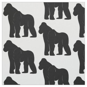 Gorilla in Silhouette Fabric