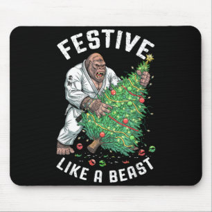 Gorilla Jiu Jitsu Ju Jutsu MMA BJJ Festive Like A Mouse Pad
