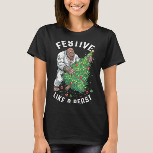 Gorilla Jiu Jitsu Ju Jutsu MMA BJJ Festive Like A T-Shirt