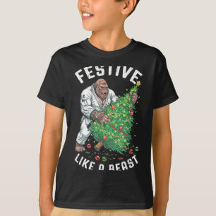 Gorilla Jiu Jitsu Ju Jutsu MMA BJJ Festive Like A T-Shirt