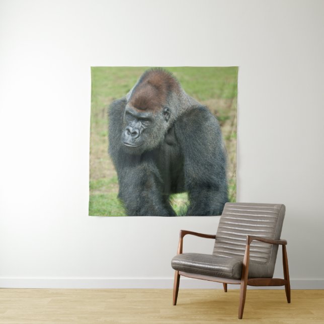 Gorilla Language of Strength Tapestry (In Situ)
