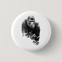 Gorilla Lope Digital Outline Art