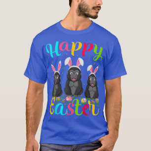 Gorilla Lover Funny Easter Egg Bunny Gorilla Happy T-Shirt