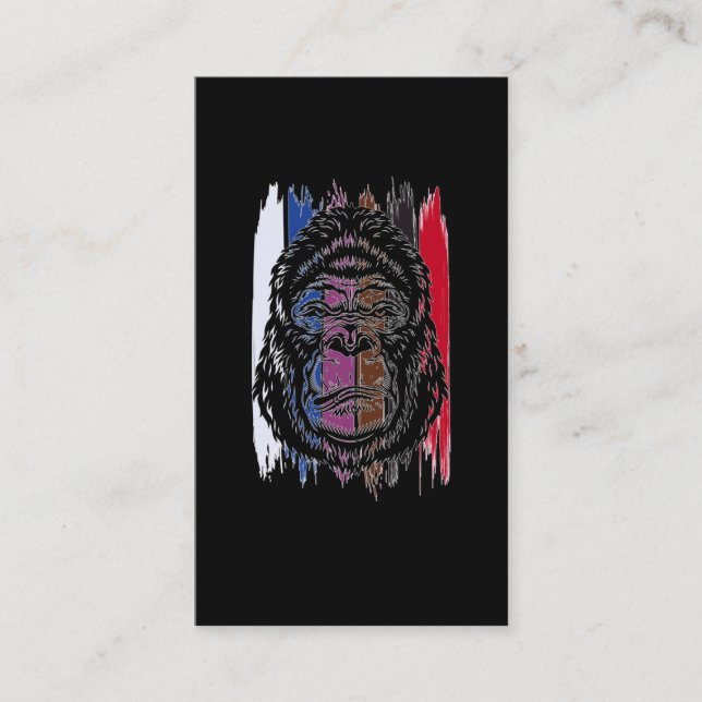 Gorilla Martial Arts Jiu Jitsu Fighter Business Card (Front)