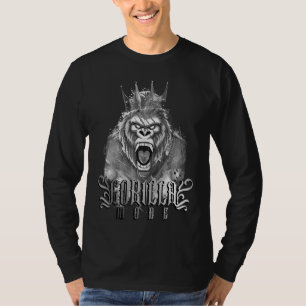Gorilla Mode Gym Motivation Bodybuilding King Beas T-Shirt