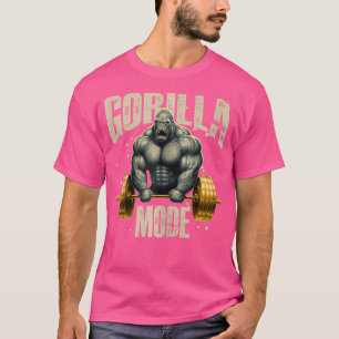 Gorilla Mode Gym Workout Beast Weightlifting Body T-Shirt