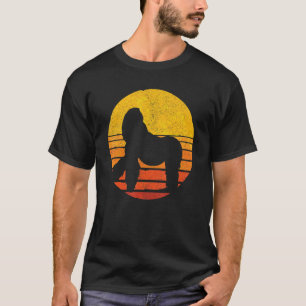 Gorilla   Monkey Animal Retro Sunset Gorilla T-Shirt