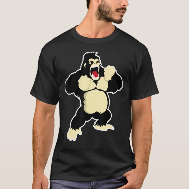 Gorilla Monkey Ape Animal  Zoo T-Shirt (Front)