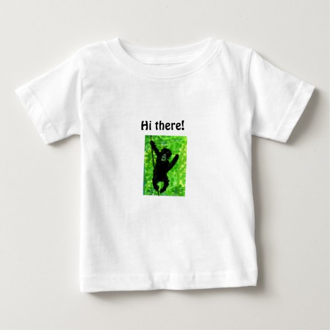 Gorilla Monkey Art Baby T-Shirt (Front)