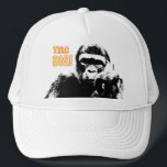 Gorilla Motivational Quote Template Elegant Modern Trucker Hat<br><div class="desc">Gorilla Motivational Quote Template Elegant Modern Pop Art Trucker Hat.</div>