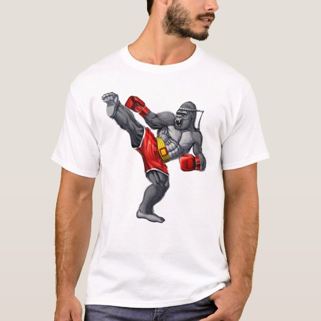 Gorilla Muay Thai Fighter T-Shirt (Front)
