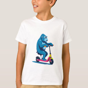 Gorilla on a Kid's Scooter – Funny Kids T-Shirt