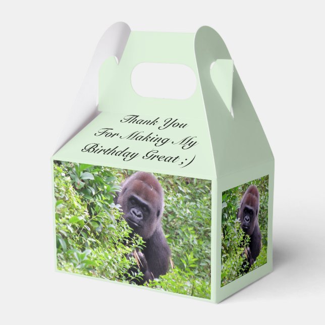 Gorilla Party Favour Box (Front Side)