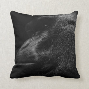 Gorilla Photo with Gorilla Fun Facts Cushion