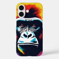 Gorilla Pop Art Cartoon Drawing